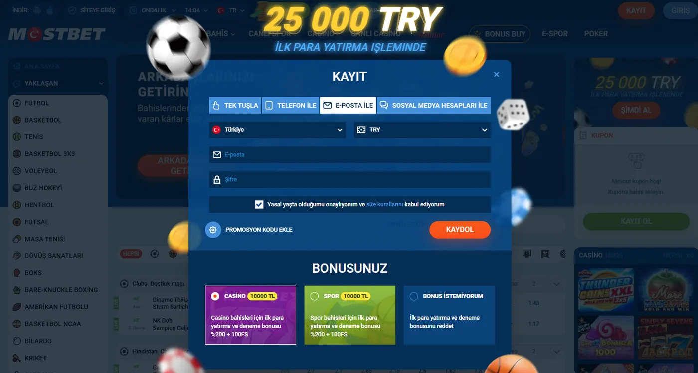 Kayıt formunun doğru doldurulması
